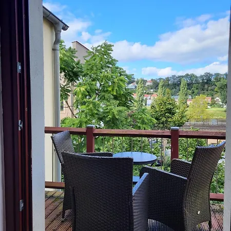 公寓 Im Herzen Der Historischen Altstadt Mit Elbblick Und Balkon 皮尔纳